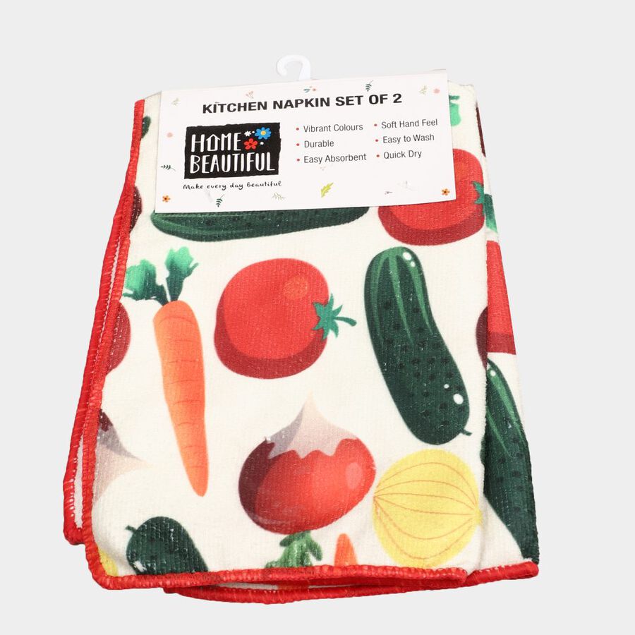 2 Microfiber Kitchen Napkins, , large image number null