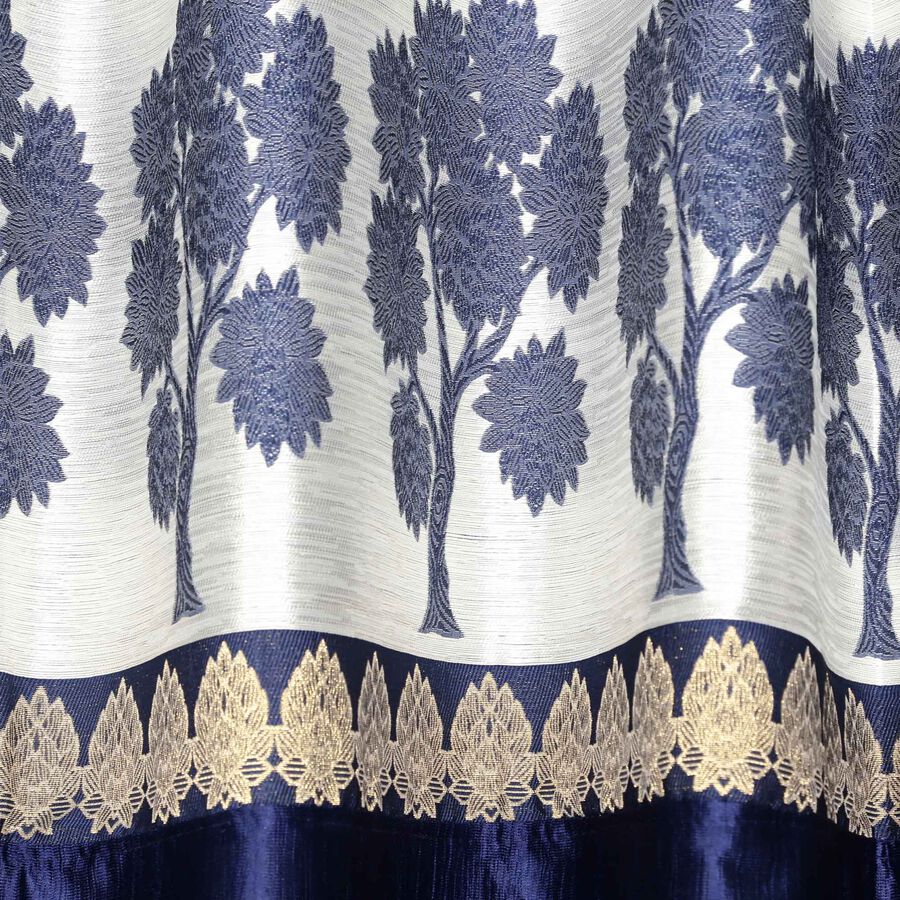 7ft. Blue Microfiber Door Curtain, , large image number null