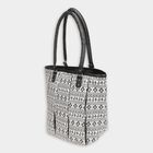 Women's White Polyurethane Tote Bag, , small image number null