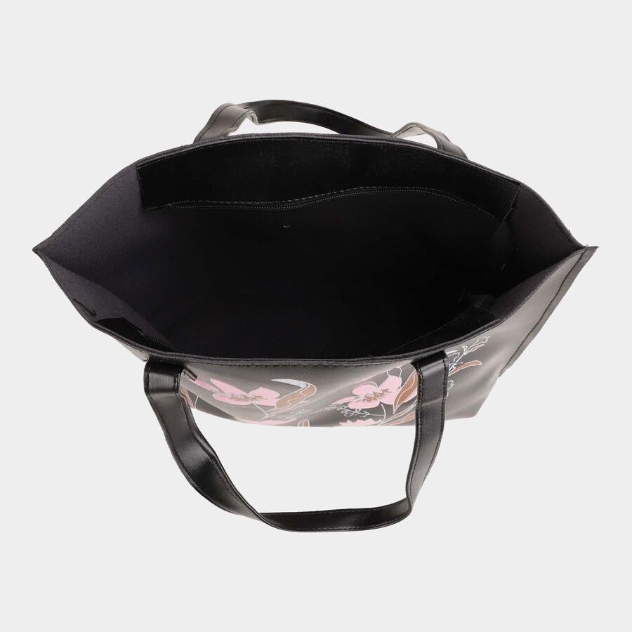 Black Polyurethane Bag, , large