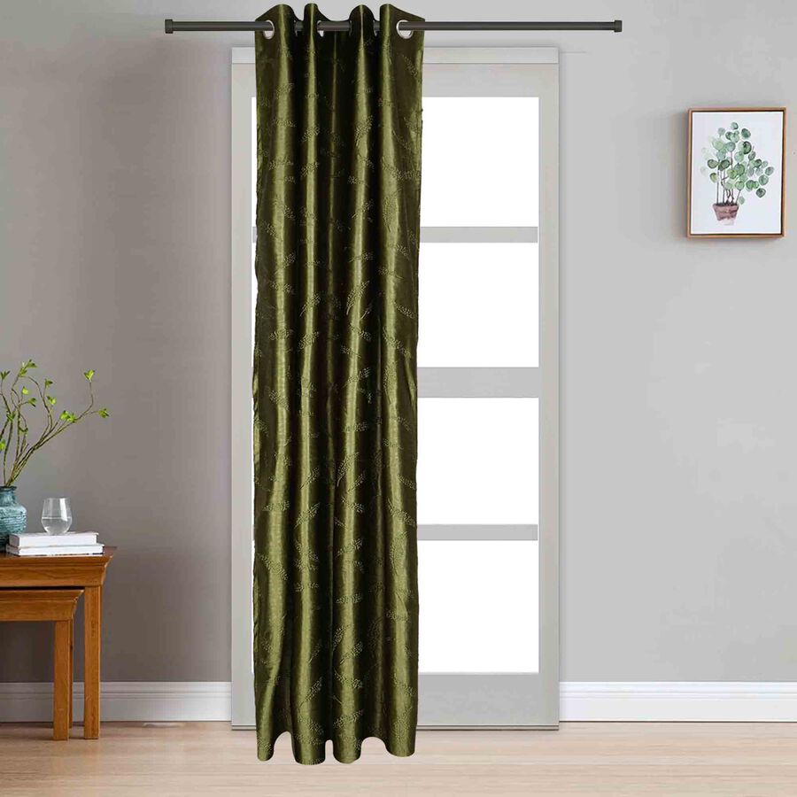 9ft. Light Green Microfiber Long Door Curtain, , large image number null