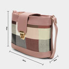 Women's Pink Polyurethane Handbag, , small image number null