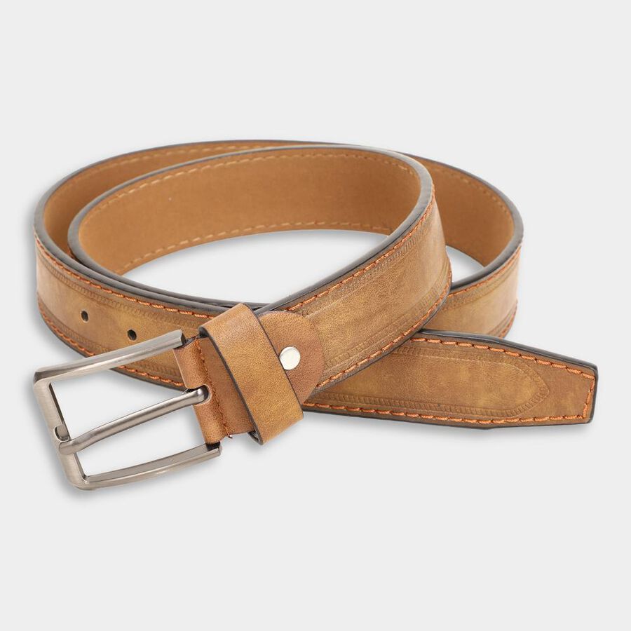 Men's Brown Polyurethane Casual Belt, , large image number null