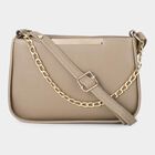 Woman's Beige Polyurethane Bag, , small