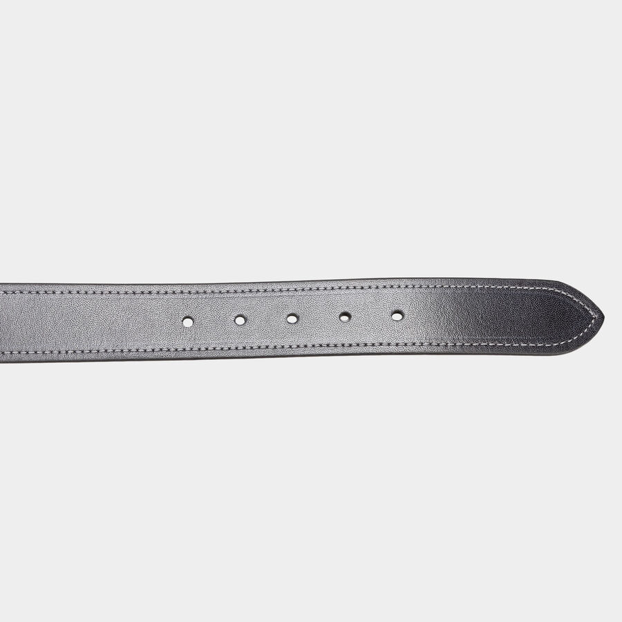Men's Leather Casual Belt, Size 40, Textured, , large image number null