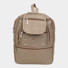 Women's Beige Polyurethane Backpack, , small image number null
