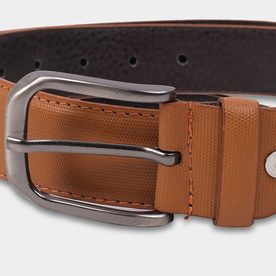 Men's Polyurethane Casual Belt, Size 36, Textured, , large image number null