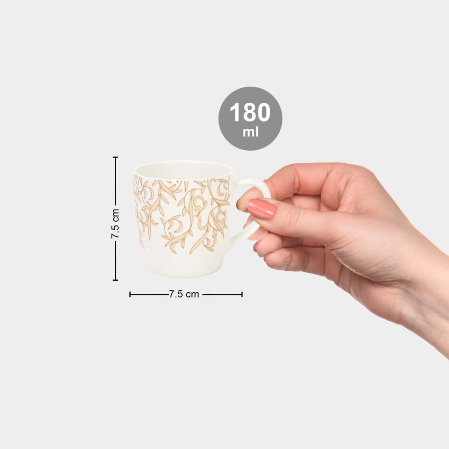Bone China Mug, 180 ml, Set of 6, , large image number null