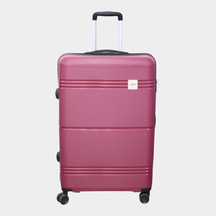 8-Wheel Maroon PVC Matee Hard Case Trolley, Large, , large image number null