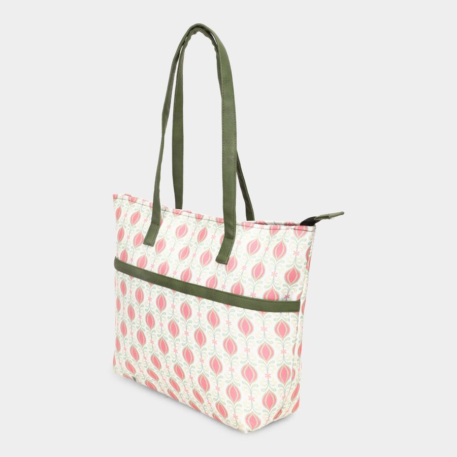 Women's White Fabric-Polyester Tote Bag, , large image number null