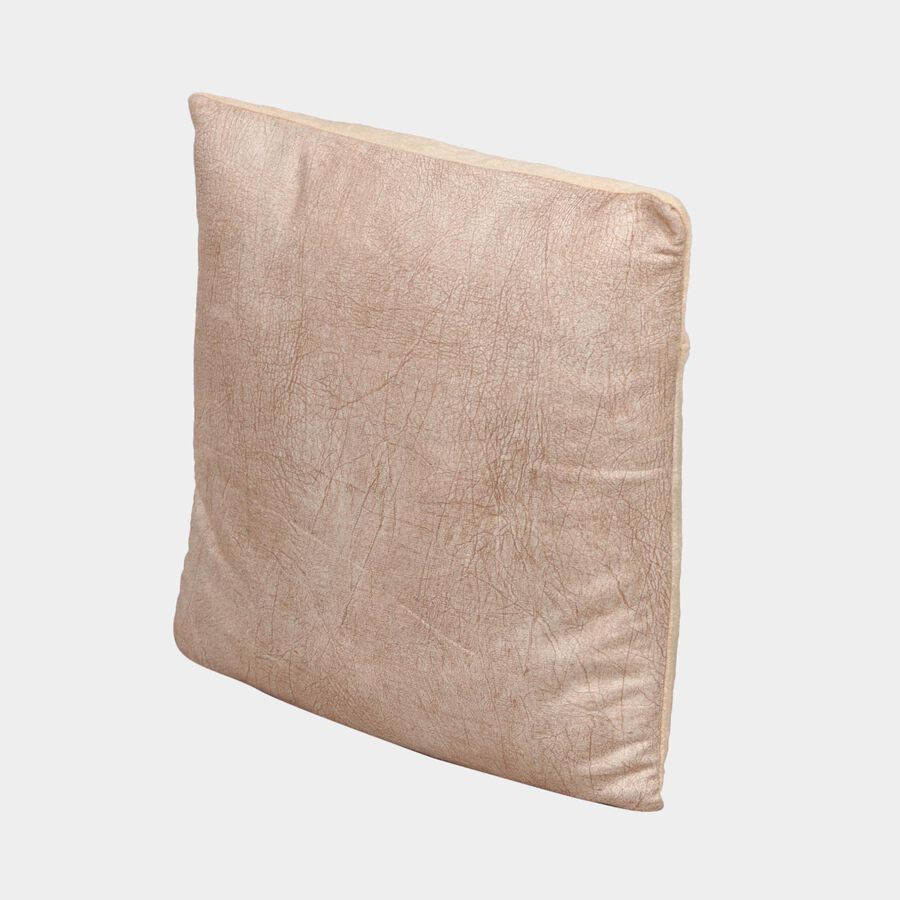 Beige Polyester Cushion Cover, , large image number null
