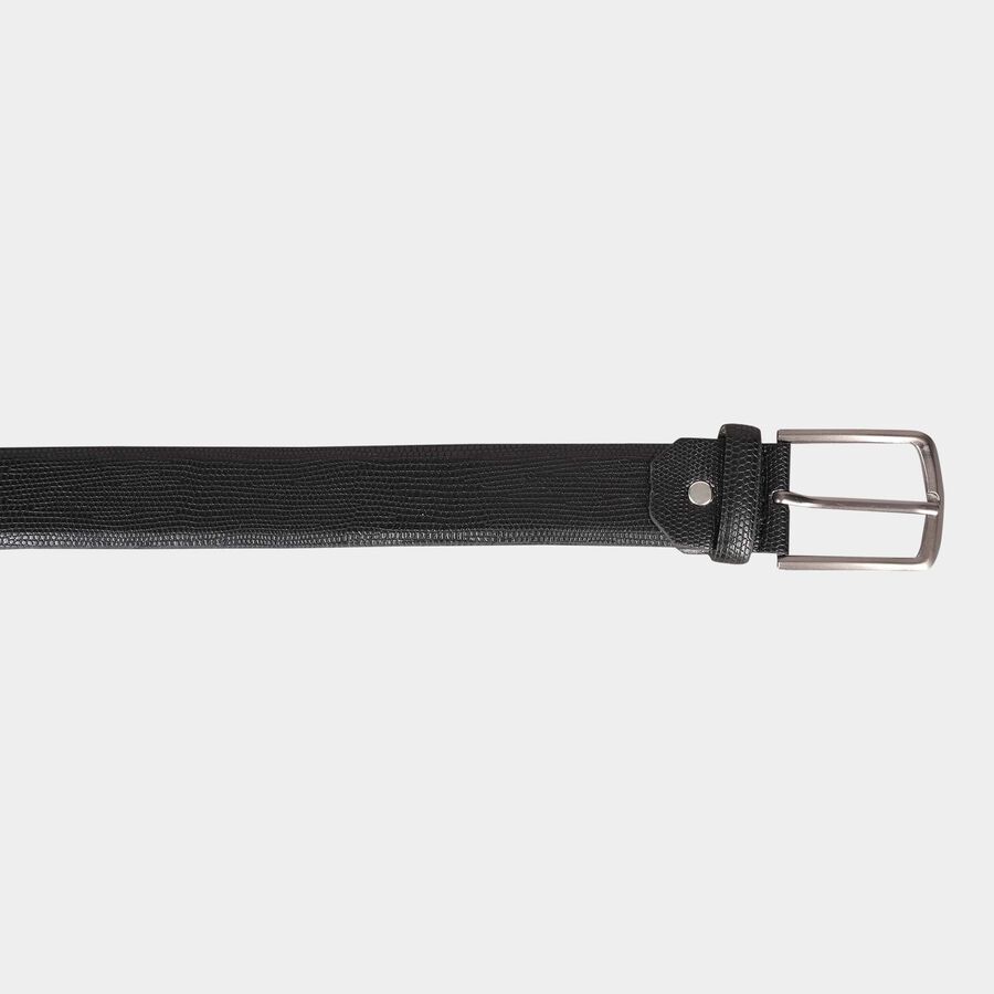 Men's Black Polyurethane Casual Belt, , large image number null