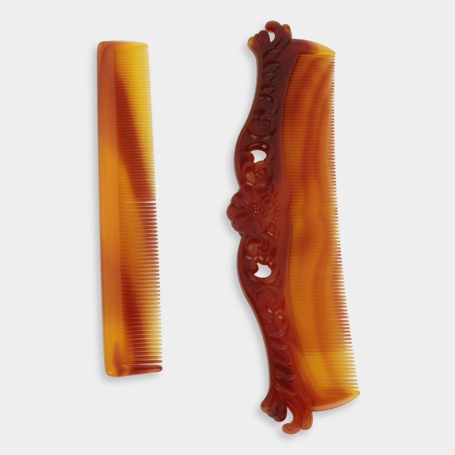 Unisex Plastic Hair Brush - Colour/Design May Vary, , large image number null
