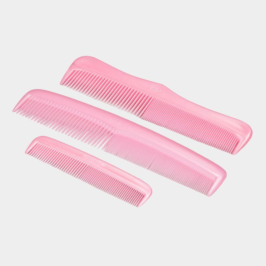 Plastic Hair Comb, Set of 3, , large image number null