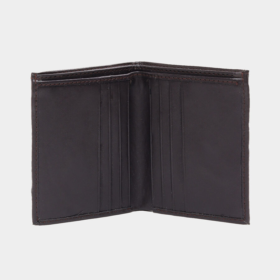 Men PU Brown Card Case, , large image number null