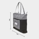 Women's Grey Fleece Tote Bag, , small image number null