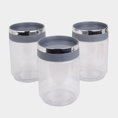 1.1L Plastic Jar Set of 3