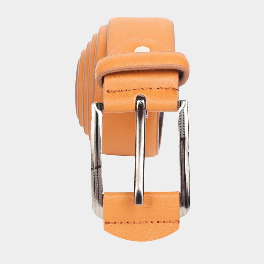 Men's Tan Polyurethane Casual Belt, , large image number null