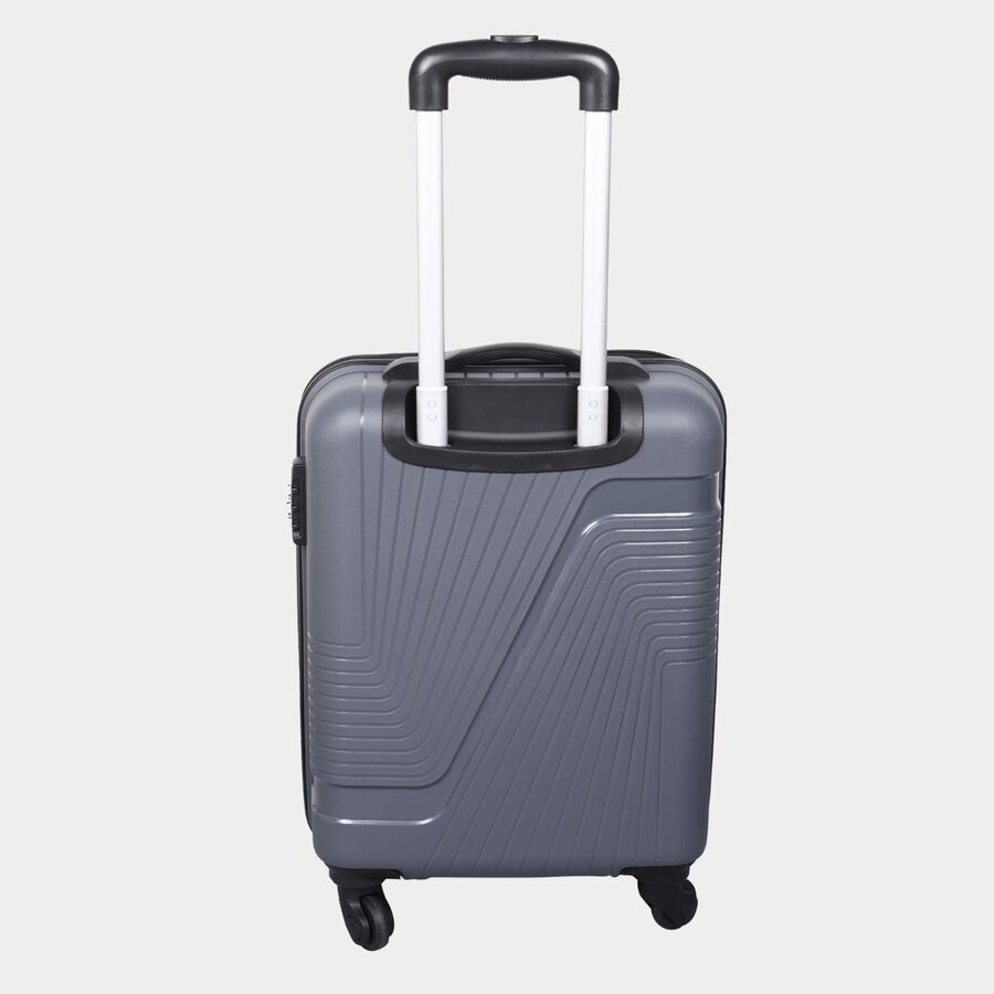 4-Wheel Dark Grey Polypropylene Hard Case Trolley, Small, , large image number null