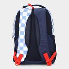 Stylish Blue School Bag with Car Graphic, , small