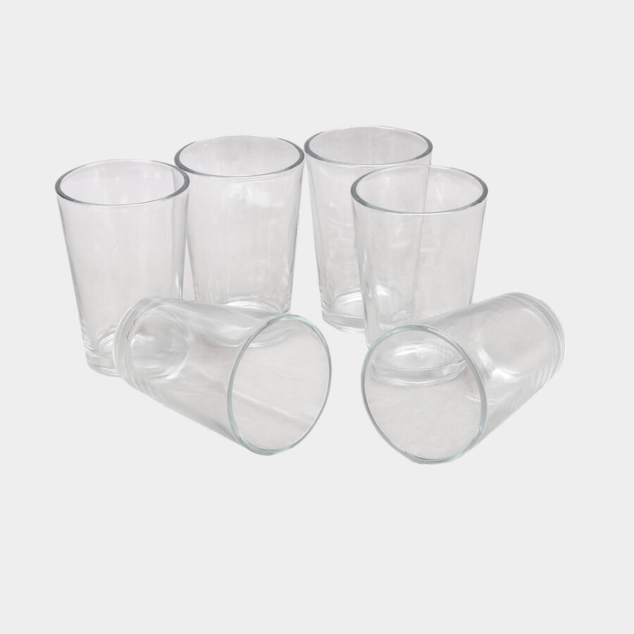 6 Pcs. Glass Tumbler -90 ml, , large image number null