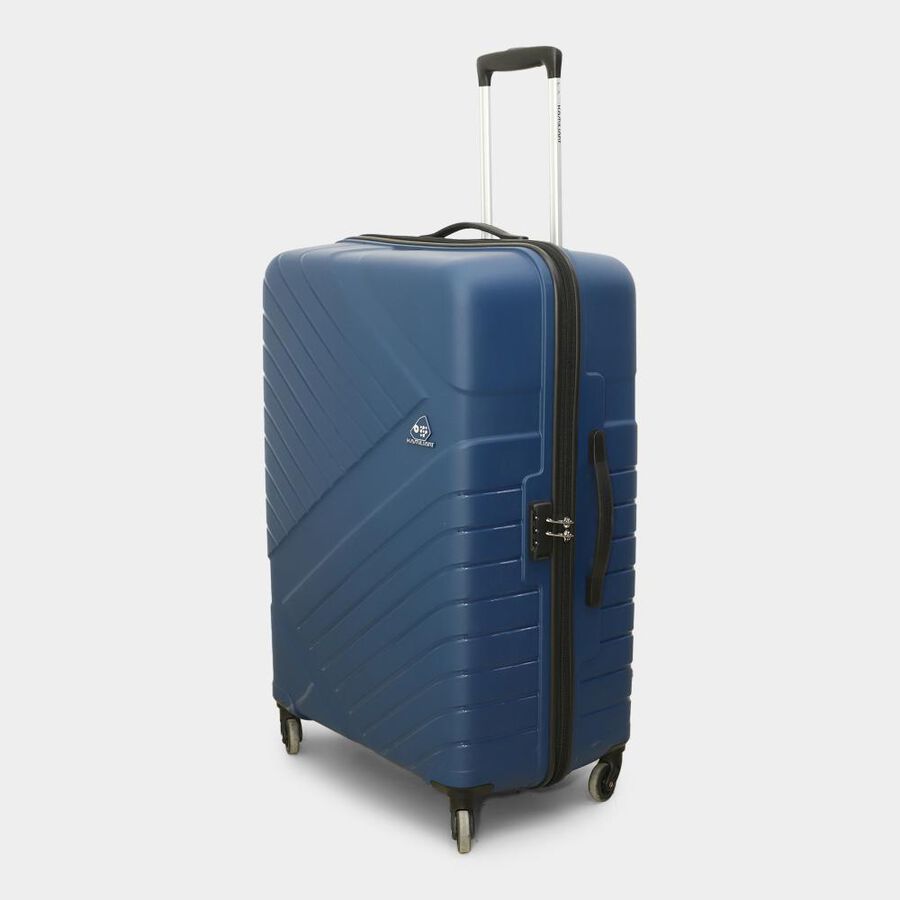 4-Wheel Dark Blue Polypropylene Hard Case Trolley, Small + Medium + Large, , large image number null