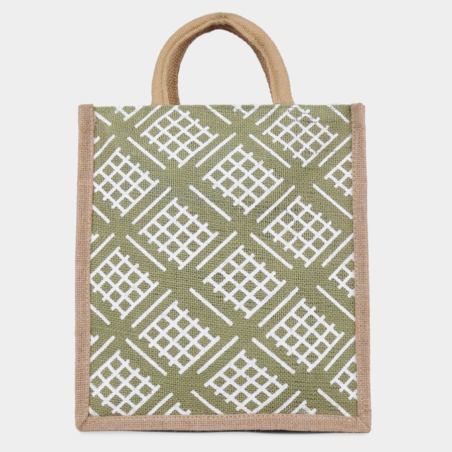 Olive Jute Lunch Bag, , large image number null