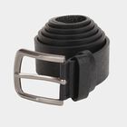 Men's Black Polyurethane Casual Belt, , small image number null