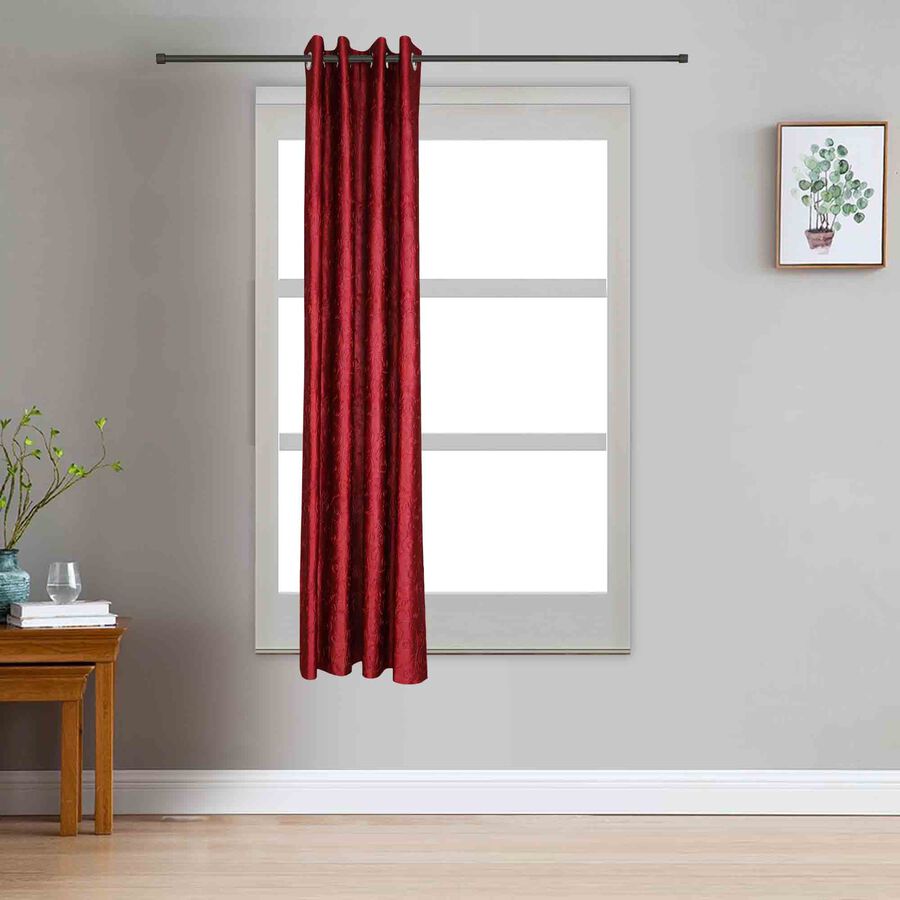 5ft. Maroon Window Curtain, , large image number null