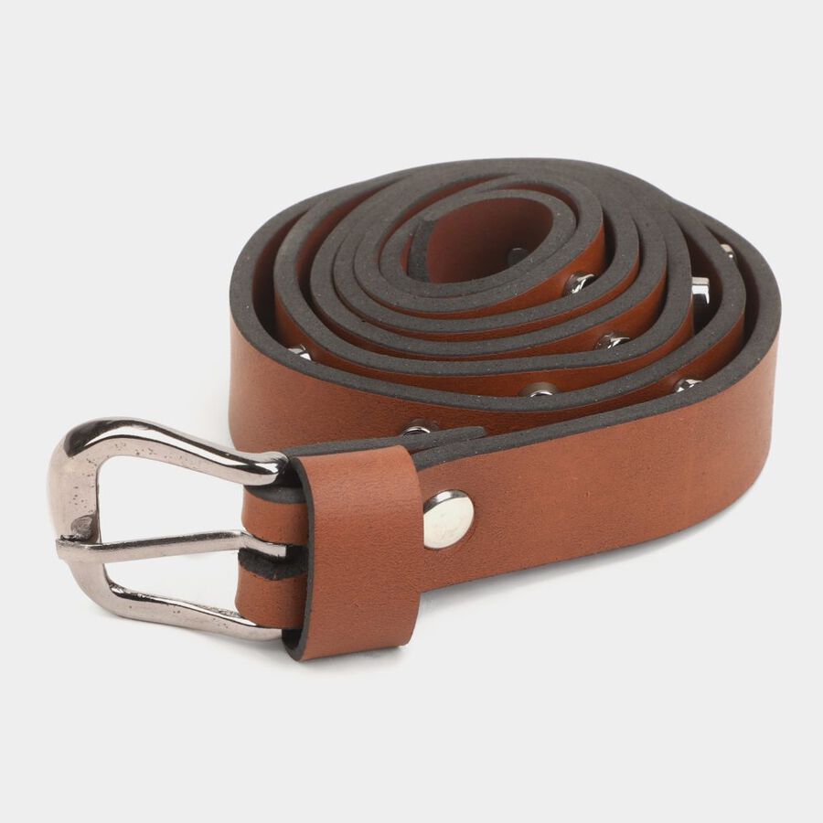 Women's Tan Polyurethane Belt, , large image number null