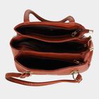 Women's Tan Polyurethane Hand Bag, , small image number null
