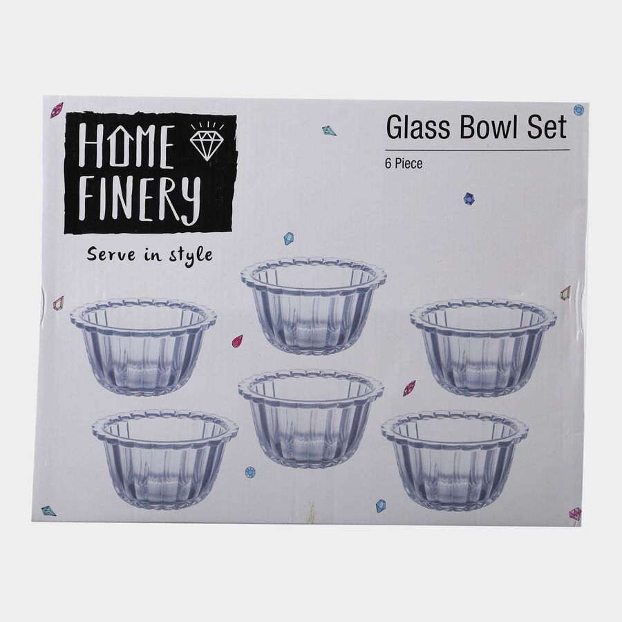 Glass Bowl, Set of 6, , large image number null