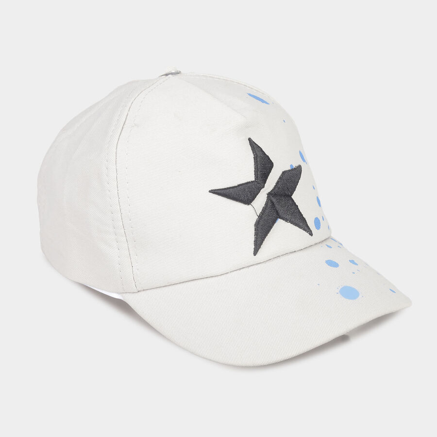 Kids' Grey Nylon/Polyester Cap, , large image number null