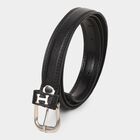 Women's Black Polyurethane Belt, , small image number null
