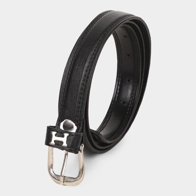Black Women's Polyurethane Belt