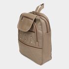 Women's Beige Polyurethane Backpack, , small image number null