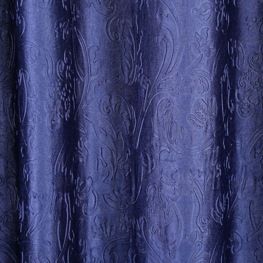 7ft. Blue Microfiber Door Curtain, , large image number null