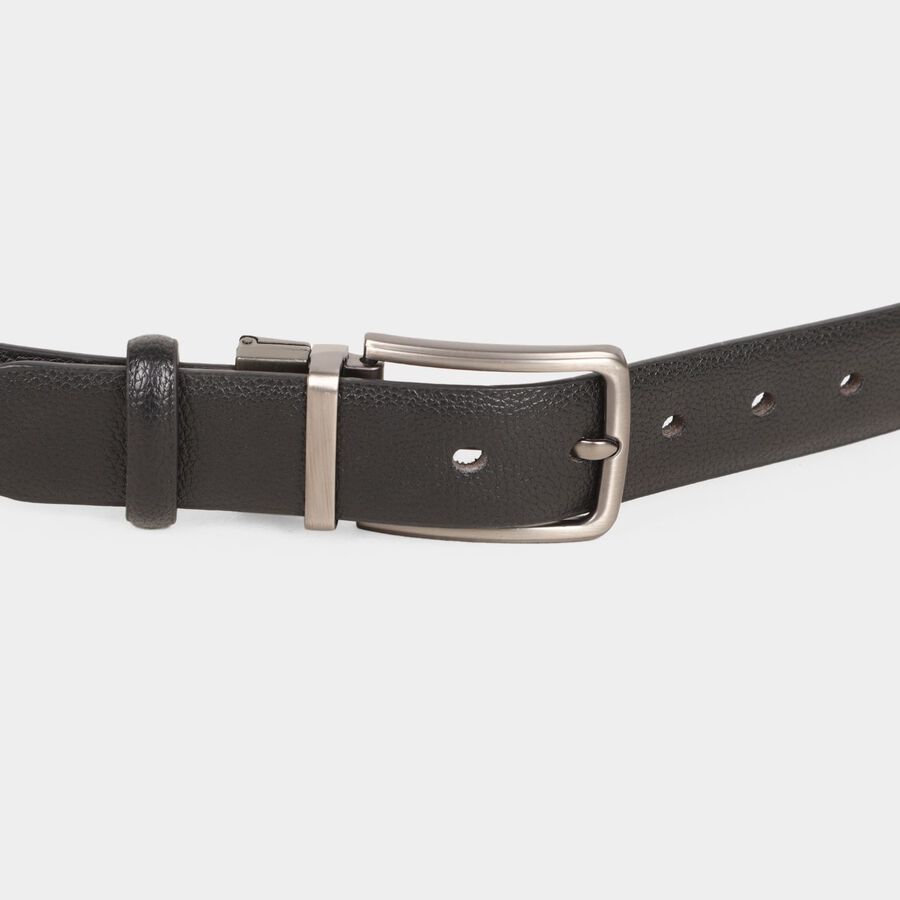 Men's Black Polyurethane Formal Belt, , large image number null