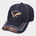 Men's Blue Fabric Cap, , small image number null