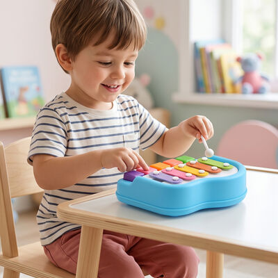 Kid's 2-in-1 Piano Xylophone Musical Toy