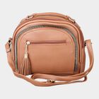 Women's Polyurethane Zipper Sling Bag, , small image number null