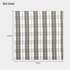 Checks Single Bed Cover without pillow cover, , small image number null
