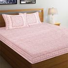120 GSM Pink Microfiber Double Bedsheet With Pillow Cover, , small image number null