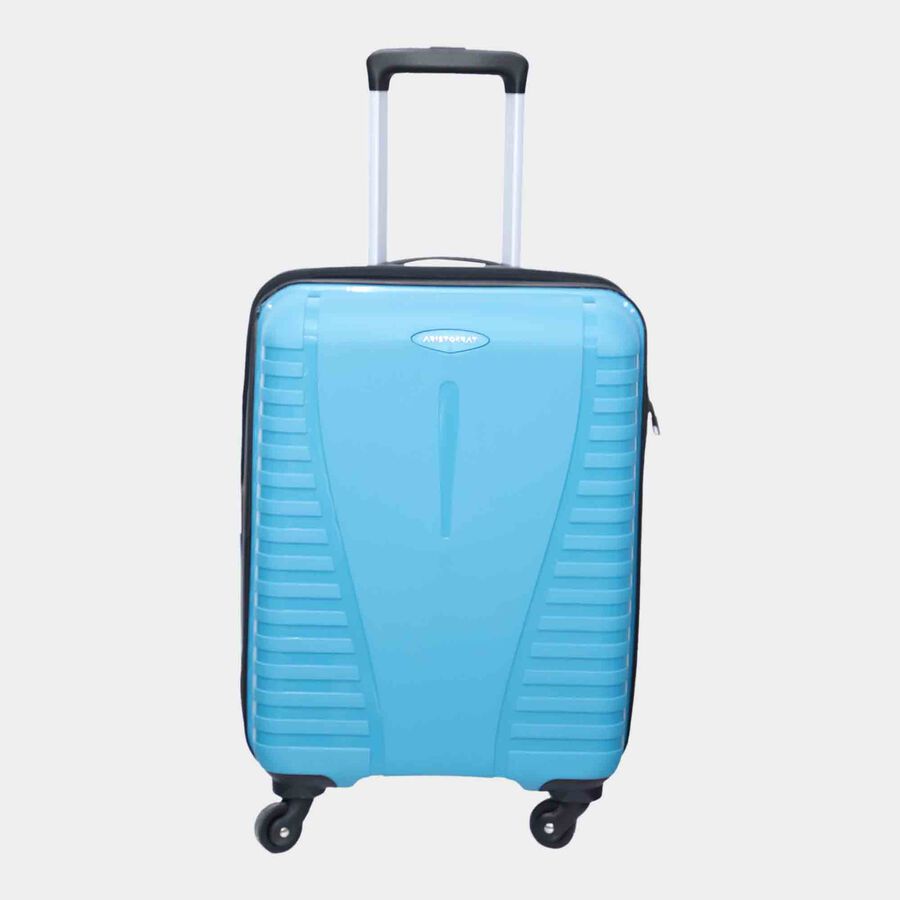 4-Wheel Light Blue Polypropylene Hard Case Trolley, Small + Medium + Large, , large image number null