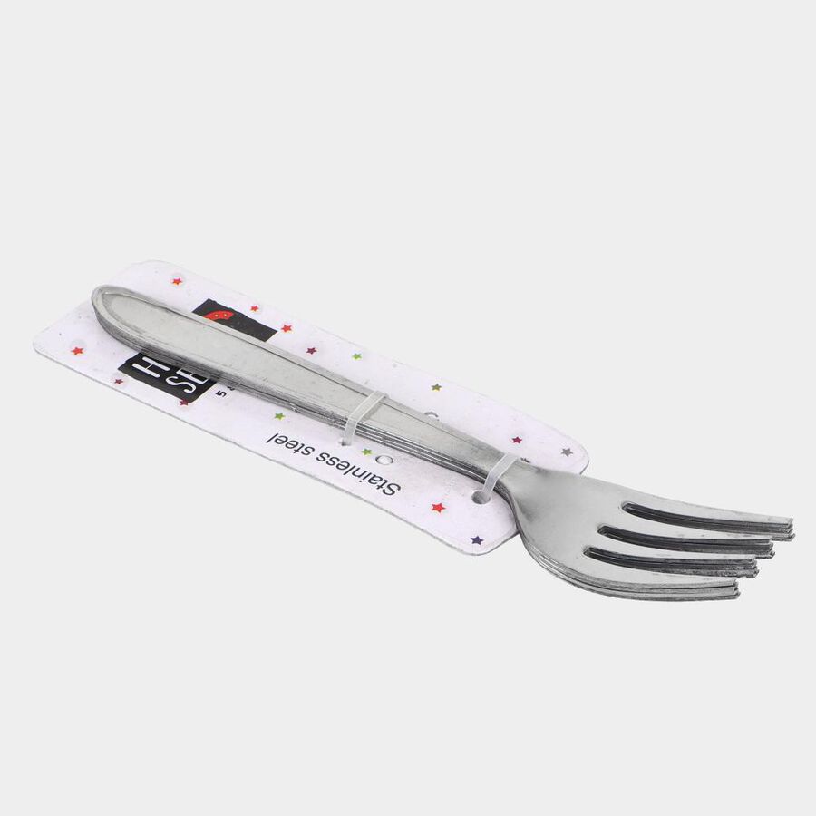 Set of 4 Stainless Steel Baby Forks, , large image number null