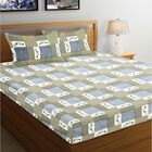 120 GSM Multicolor Polyester Double Bedsheet, , small image number null