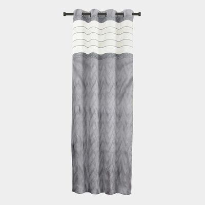 7ft. Dark Grey Polyester Curtain