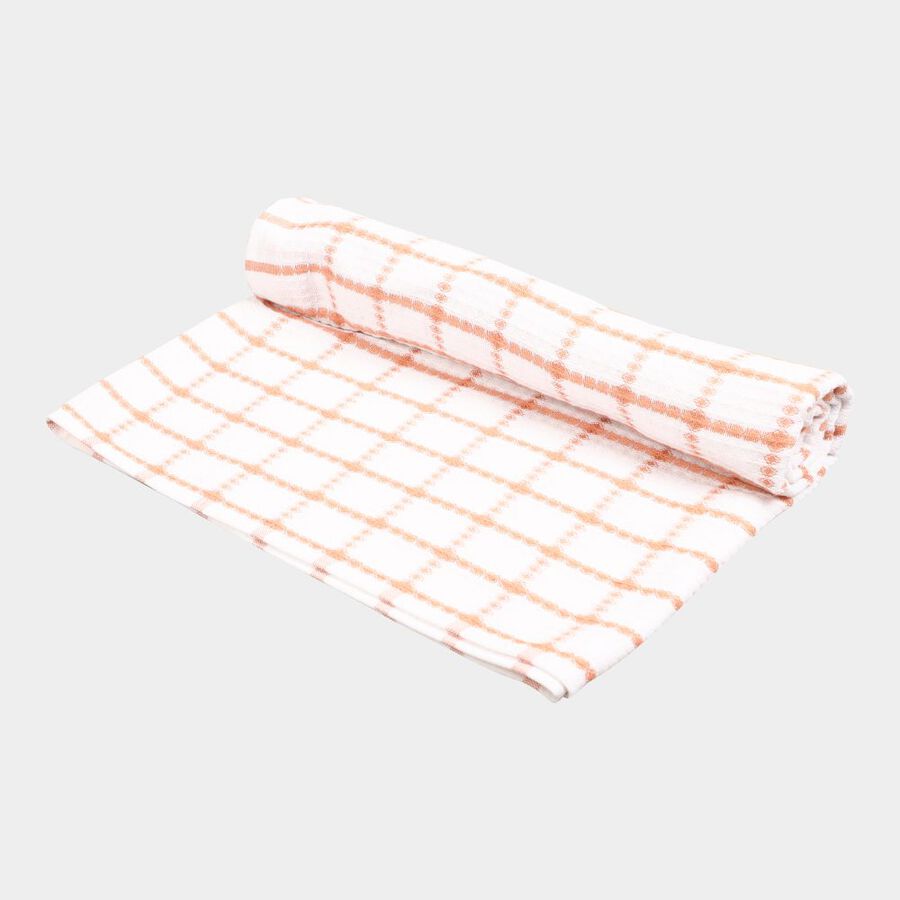 220 GSM Orange Cotton Blend Bath Towel, , large