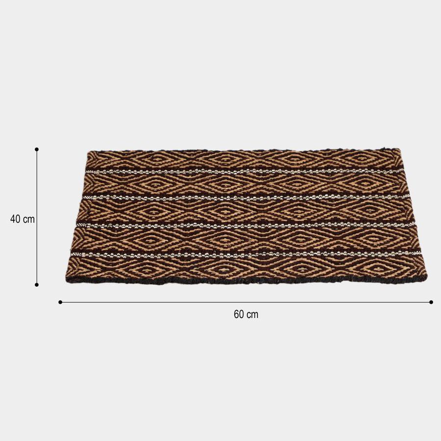 Brown Polyester Cotton Door Mat, , large image number null