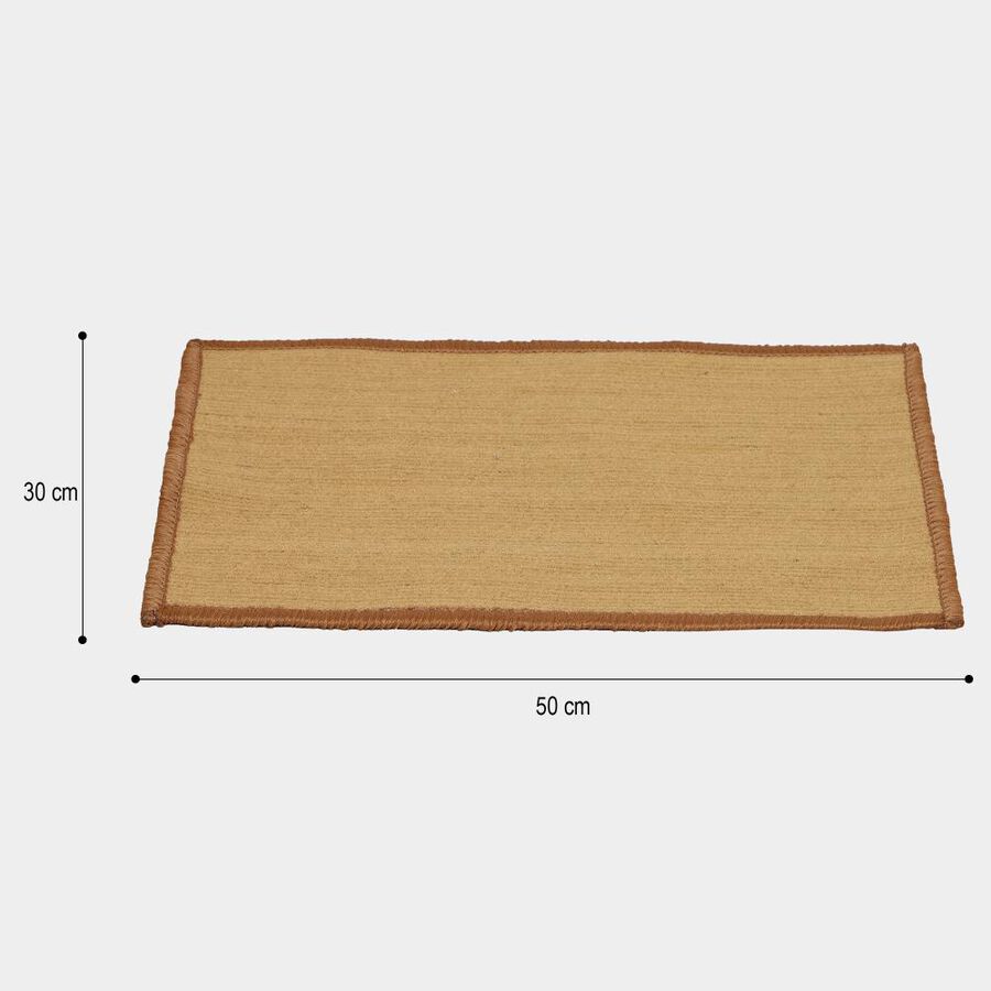Beige Polyester Cotton Door Mat, , large image number null